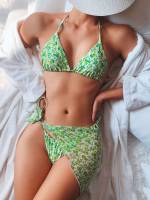 Ditsy Floral  Cute Women Swimwear 7337