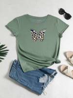  Regular Fit Casual Short Sleeve Women Tops, Blouses  Tee 7582