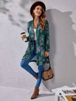 Plants Green Pocket Casual Women Clothing 408