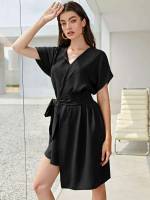  Regular Fit Wrap Women Dresses 572