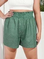 Regular Fit  Plus Size Shorts 6123