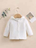 Long Sleeve Regular Fit Button Front Plain Baby Clothing 1946