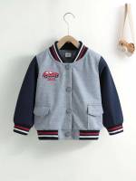 Regular Fit Car Long Sleeve Embroidery Baby  Mom 303