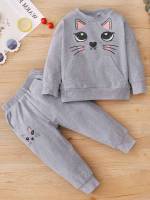  Grey Long Sleeve Baby Clothing 1374