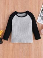  Grey Rib-Knit Baby Clothing 2300