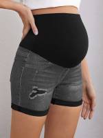  Pocket Grey Slim Fit Maternity Denim 2482