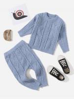  Plain Regular Fit Baby Sweater Co-ords 1009