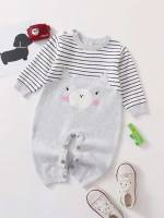  Round Neck Long Grey Baby Clothing 9101