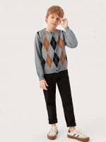  Preppy Geometric Boys Clothing 7798