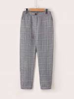  Regular Fit Plaid Preppy Boys Bottoms 178