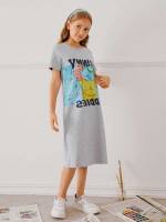  Midi Round Neck Kids Clothing 556