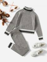  Striped Stand Collar Regular Fit Kids Clothing 2246