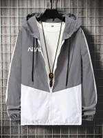 Drawstring Casual Letter Grey Men Clothing 3667