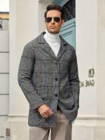 Casual Grey Long Sleeve Short Men Clothing 9049