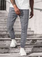  Grey Drawstring Long Men Pants 244