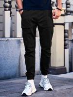 Drawstring Casual Long Men Bottoms 334