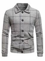 Pocket Long Sleeve Casual Men Outerwear 1469