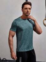   Plain Men Sports Tees  Tanks 6097