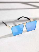 Grey Casual Flat Top Men Sunglasses 263