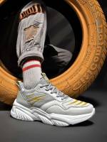 Lace Up Colorblock Grey Men Shoes 9889