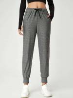  Cropped Grey Regular Fit Women Activewear 273