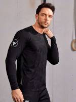 Regular Fit Grey Regular Long Sleeve Men Activewear 8512