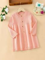  Round Neck Long Sleeve Casual Toddler Girls Clothing 3132