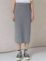  Grey Midi Women Clothing 6692