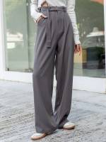   Grey Women Suit Pants 4216