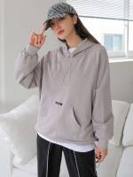 Hooded Regular Fit Regular Long Sleeve Women Sweatshirts 926