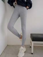 Long Plain Grey Women Clothing 1410