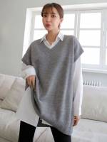  Grey Split Women Clothing 407