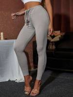  Plain Casual Women Bottoms 712