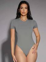 Round Neck Casual Women Bodysuits 68