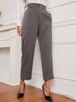  Grey Plain Women Clothing 5697