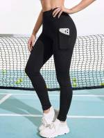 Grey Long  Women Sports Leggings 8296