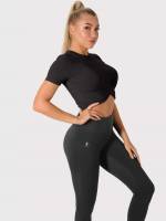 Crop Slim Fit Grey Women Activewear 2282