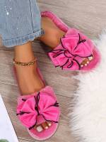  Floral Bow Women Slippers 1073