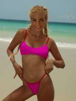 Spaghetti Strap Hot Pink Women Bikini Sets 329