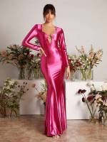 Hot Pink  Sweetheart Women Dresses 605