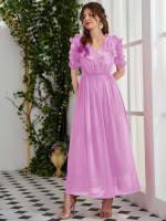  Regular Fit Hot Pink Glamorous Women Dresses 5830