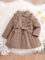 Collar Long Belted Baby Jackets  Coats 8992