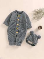 Long Sleeve Long Round Neck Baby Knitwear 8026