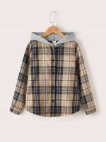 Button Long Sleeve Plaid Boys Clothing 2543