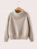 Khaki Long Sleeve Casual Regular Girls Clothing 1812