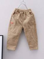  Khaki Slogan Toddler Boys Bottoms 8696