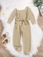  Regular Fit Asymmetrical Neck Khaki Kids Clothing 1644