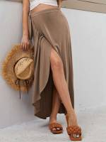 Khaki  Maternity Skirts 5274