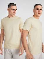 Regular Fit Short Sleeve Round Neck Men Tops 355