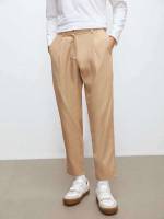 Long Button Khaki Men Suit Pants 427